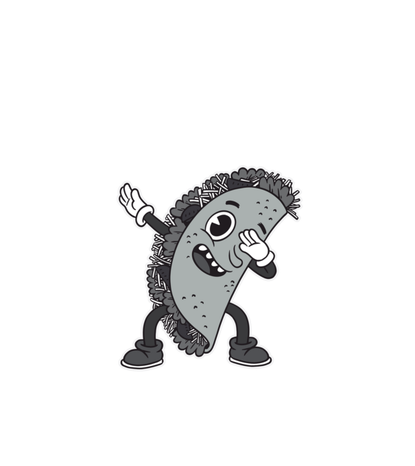 Taco DAB model verde de măr pe tricou