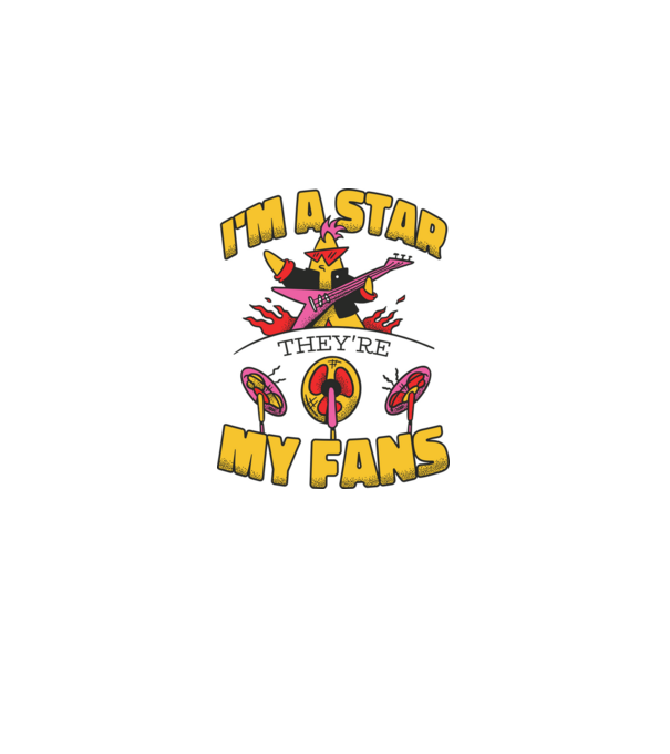 'I''m a Star, They''re my Fans' model alb pe tricou