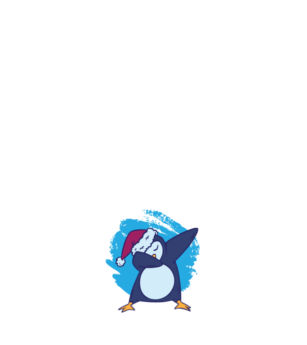 Pinguin DAB model alb pe tricou