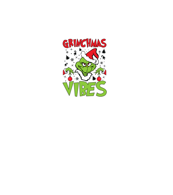 Grinchmas Vibes - Grinch model negru pe tricou