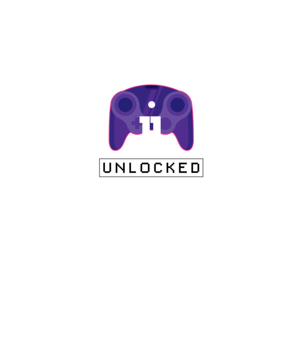 Level 11 Unlocked Gamer Birthday model negru pe tricou
