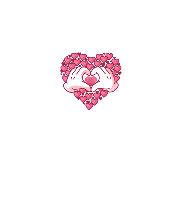 'Inimi îndrăgostite pentru Valentine''s Day' model albastru închis pe tricou
