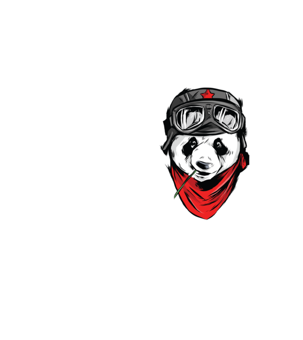 Panda Gerilla model galben neon pe tricou