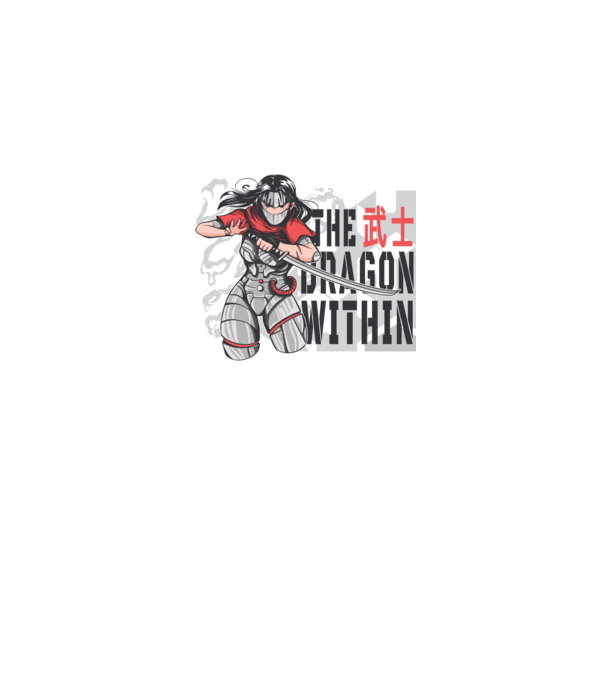 Cyborg Ninja fată Anime model alb pe tricou