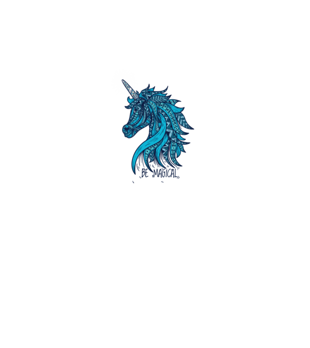 Unicorn magic model alb pe tricou