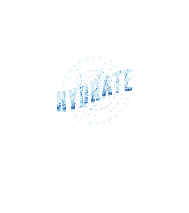Remember to Hydrate model albastru jeanși pe tricou