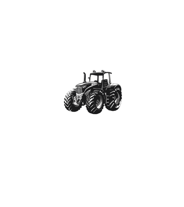 Tractor model gri pe tricou