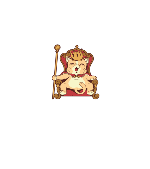 Cat King Pisică rege model gri pe tricou