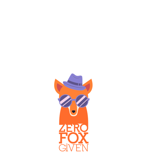 Zero Fox Given model albastru închis pe tricou