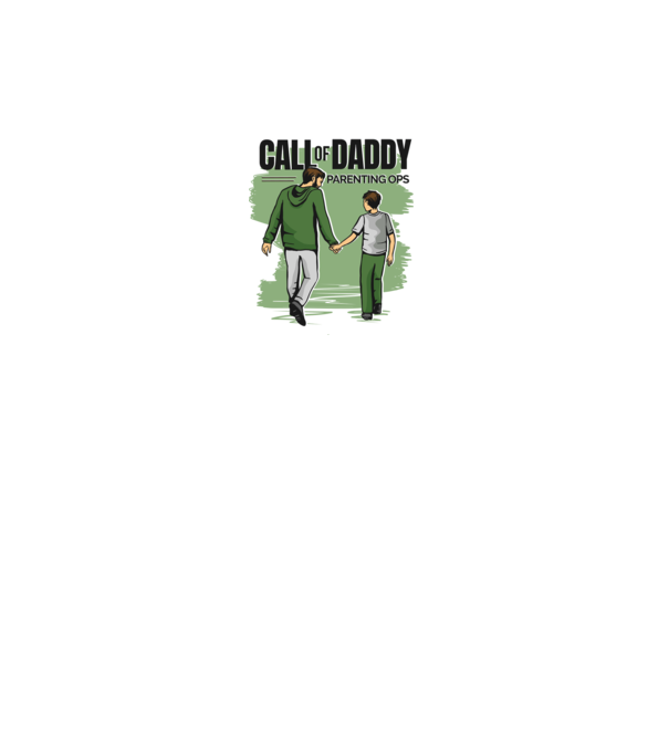 Call of Daddy - Pentru tata model alb pe tricou