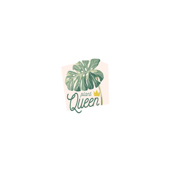 Plant Queen model alb pe tricou
