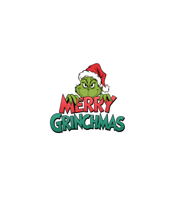 Merry Grinchmas model negru pe tricou