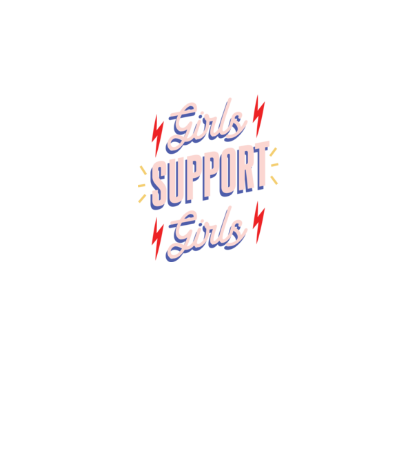 Girls Support Girls Ziua Femeii model albastru închis pe tricou
