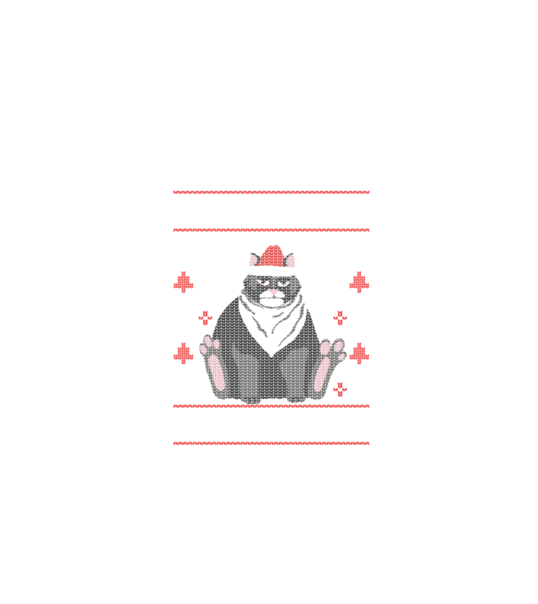 Tricou cu pisică pulovăr urât model negru pe tricou