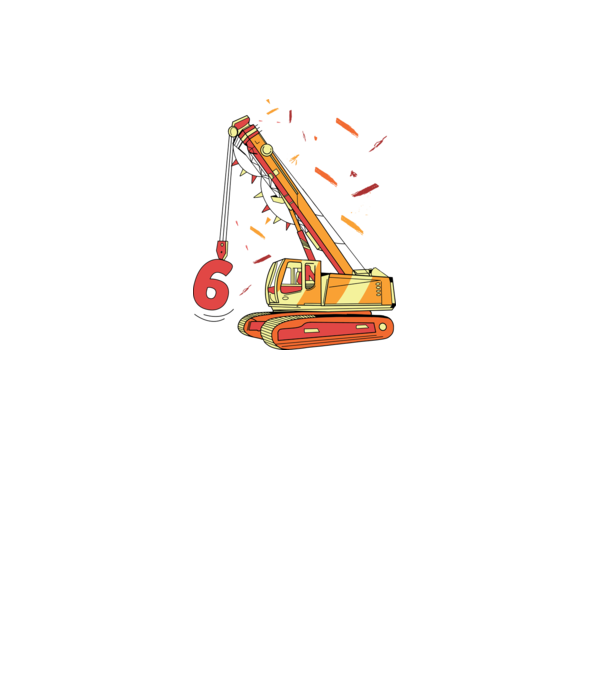 Prindere 6th Birthday model alb pe tricou