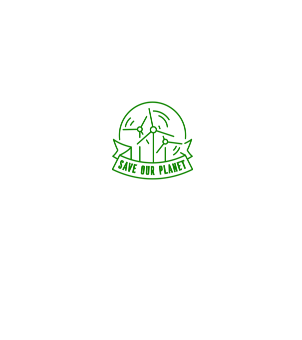 Save Our Planet - Ziua Pământului model alb pe tricou