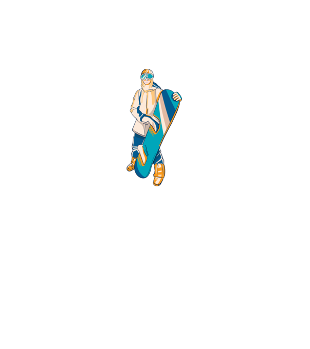 Snowboarder model gri pe tricou