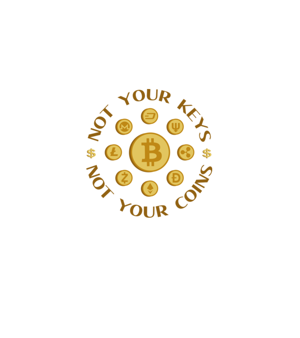 Criptomonede model alb pe tricou