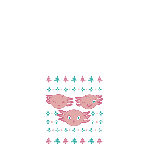 Pulover urât Axolotl model negru pe tricou