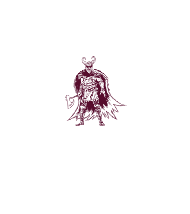 Războinic Odin Viking model gri pe tricou