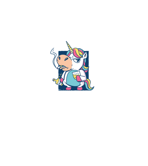 Unicorn rebel model gri pe tricou