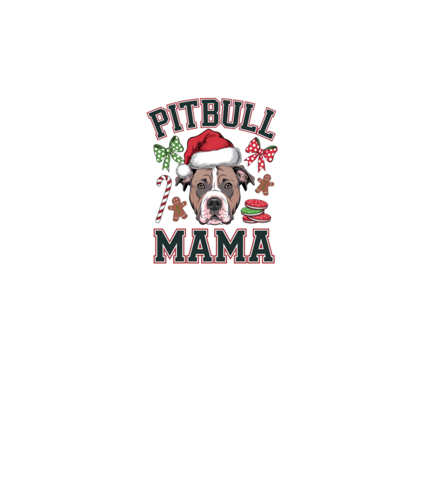 Pitbull Mama model alb pe tricou