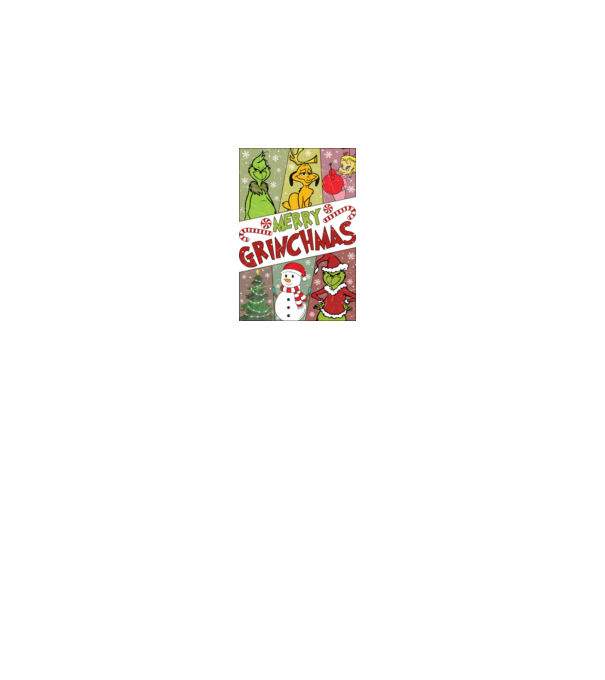 Merry Grinchmas - Grinch model gri pe tricou