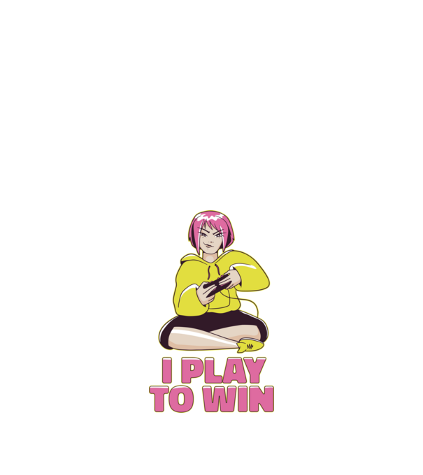 Anime fată Gamer model albastru închis pe tricou