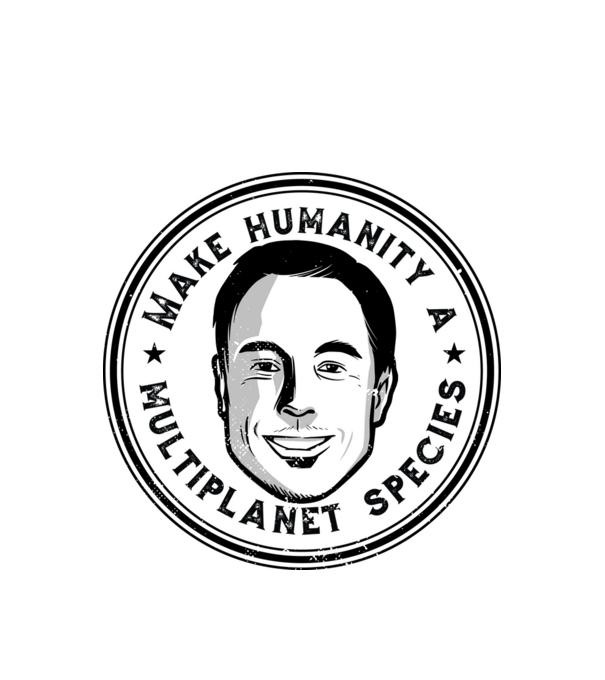 Make humanity a Multiplanet species Elon Musk model alb pe tricou