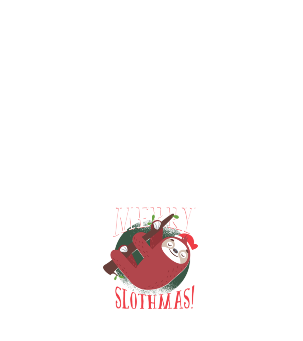 Merry Slothmas Crăciun cu Leneș model negru pe tricou