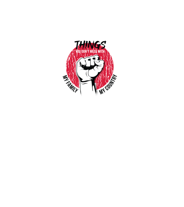 3 lucruri de care să nu te legi: Familia mea, țara mea și libertatea mea model gri pe tricou