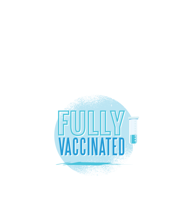 Complet vaccinat model albastru închis pe tricou