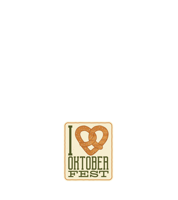 I Love Oktoberfest model alb pe tricou