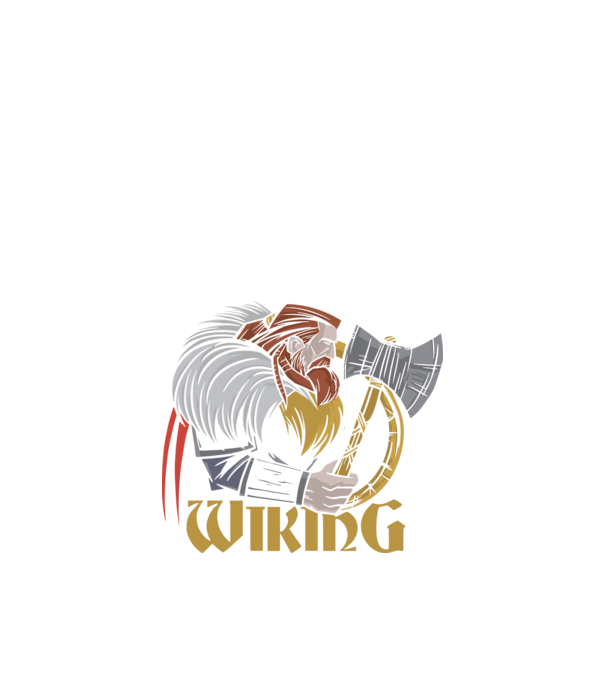Viking model negru pe tricou