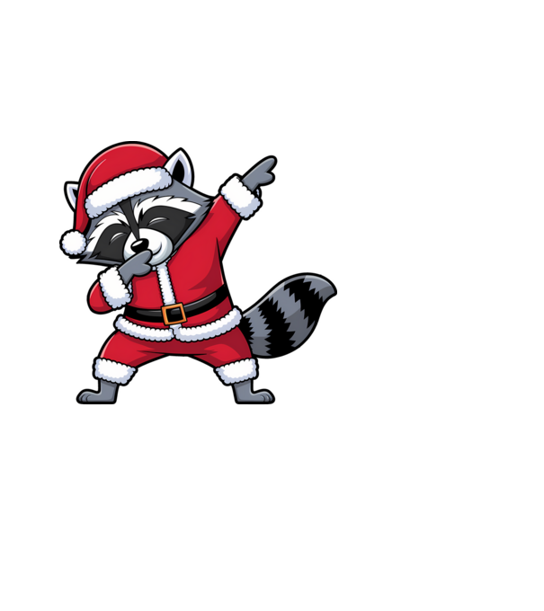 Raton Dab Xmas model albastru deschis pe tricou