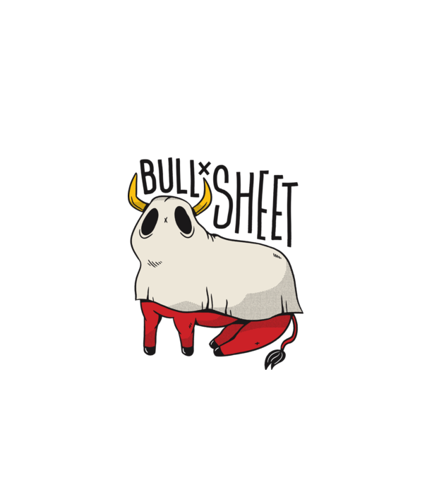 Bull sheet model verde de măr pe tricou