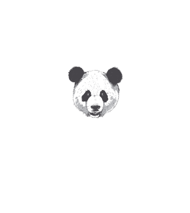 Cap de panda model alb/roșu pe tricou