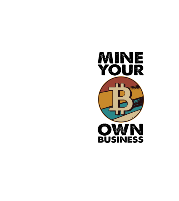 Mine your own business Bitcoin model galben neon pe tricou