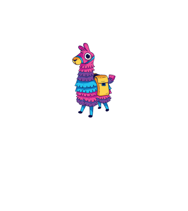 Fortnite LLama - Tricou gamer cu lama model negru pe tricou