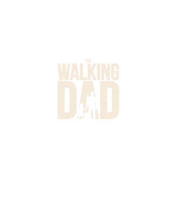The Walking Dad model negru pe tricou