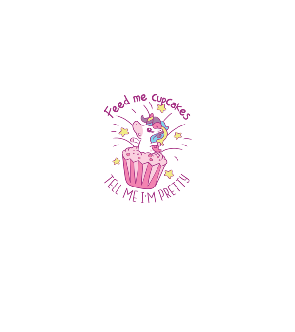 Unicorn Muffin model roz deschis pe tricou
