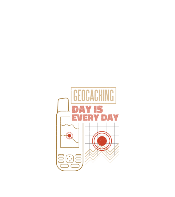 Geocaching model negru pe tricou