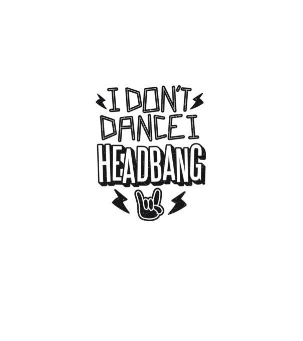 Nu dansez, fac Headbang model gri pe tricou