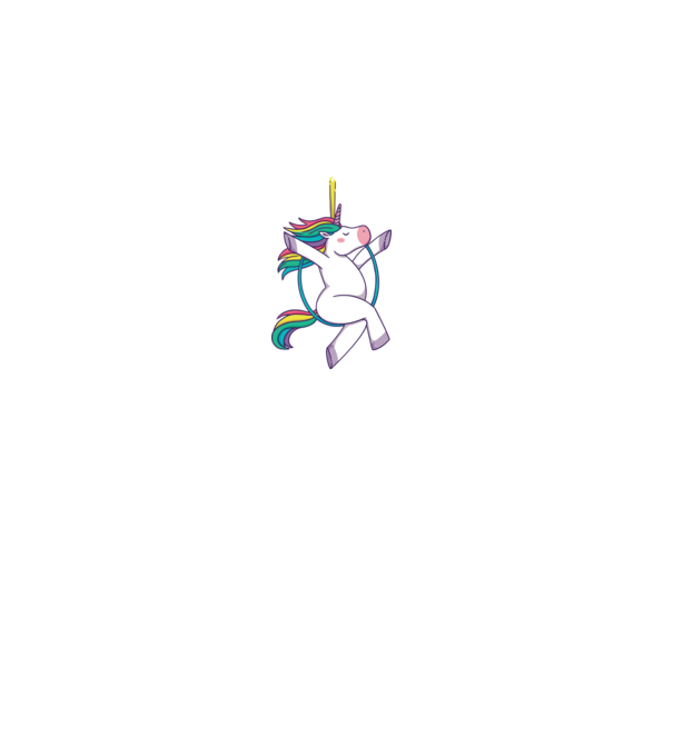 Unicorn pe cerc model roz pe tricou