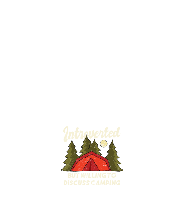 Camping Introvertit model albastru închis pe tricou