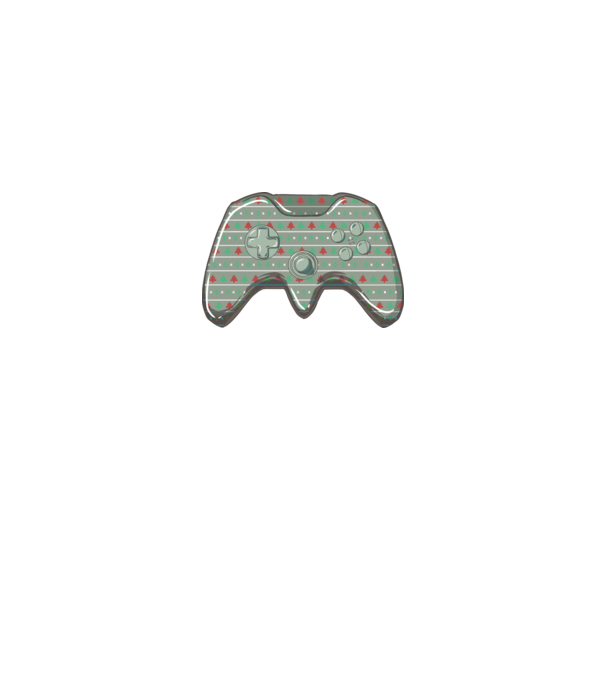 Controler Gamer Crăciun model alb pe tricou