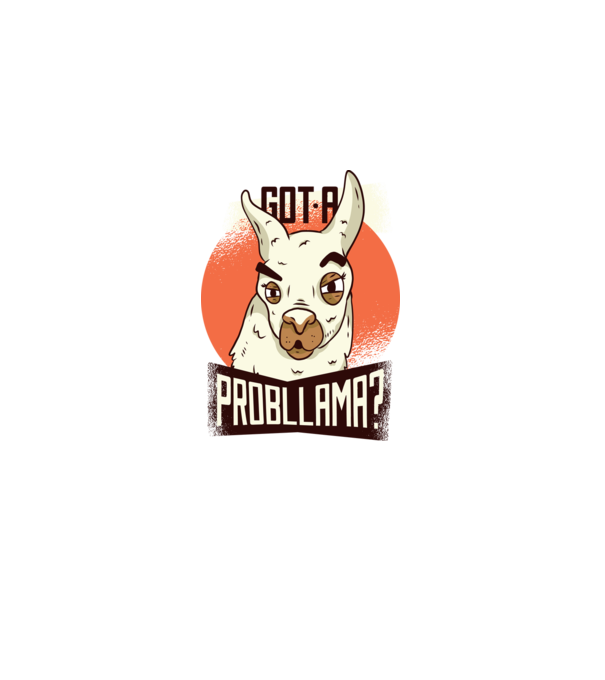 Got a Probllama? Lama model albastru deschis pe tricou