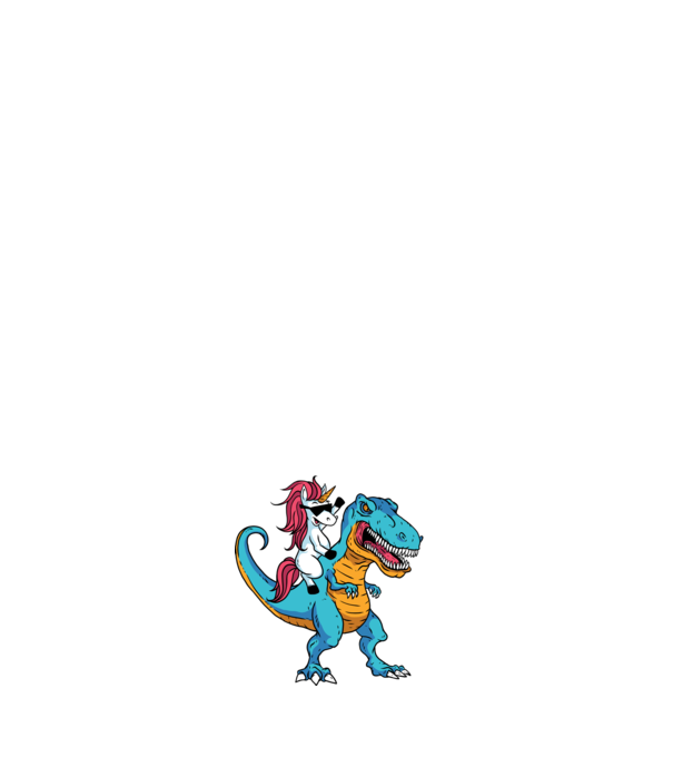 Unicorn cu dinozaur tricou amuzant model albastru închis pe tricou