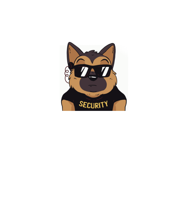 Ciobănesc german Security tricou amuzant cu Câine model gri pe tricou