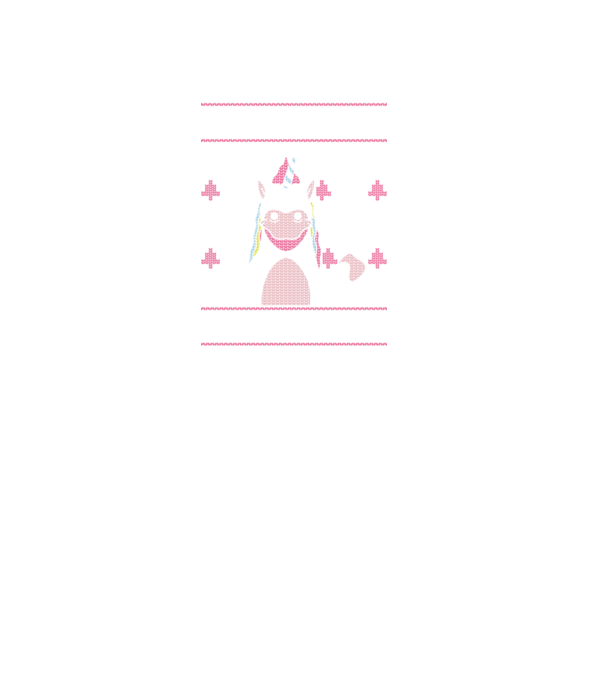 Unicorn de Crăciun pulover urât model negru pe tricou